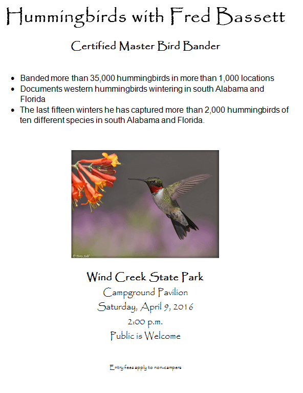 Hummingbird Event WCSP
