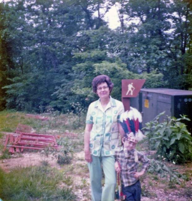 Inez Watts and the author at Desoto State Park in 1975